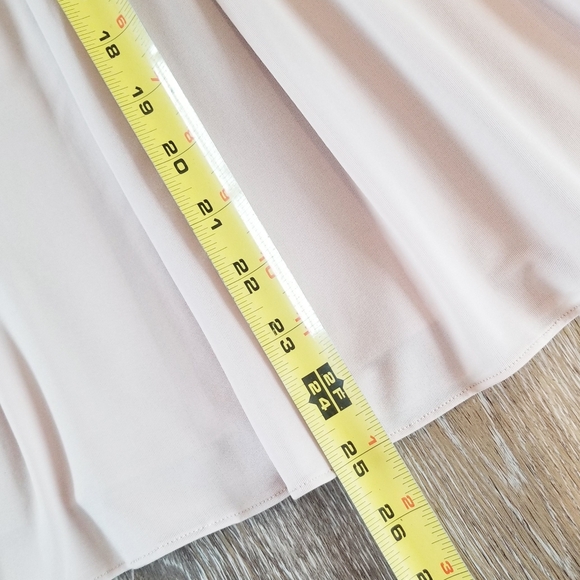 BCBG MAXAZRIA Eve Strapless Pleated Braided Flowy Mini Formal Dress Blush Lined - Picture 11 of 16